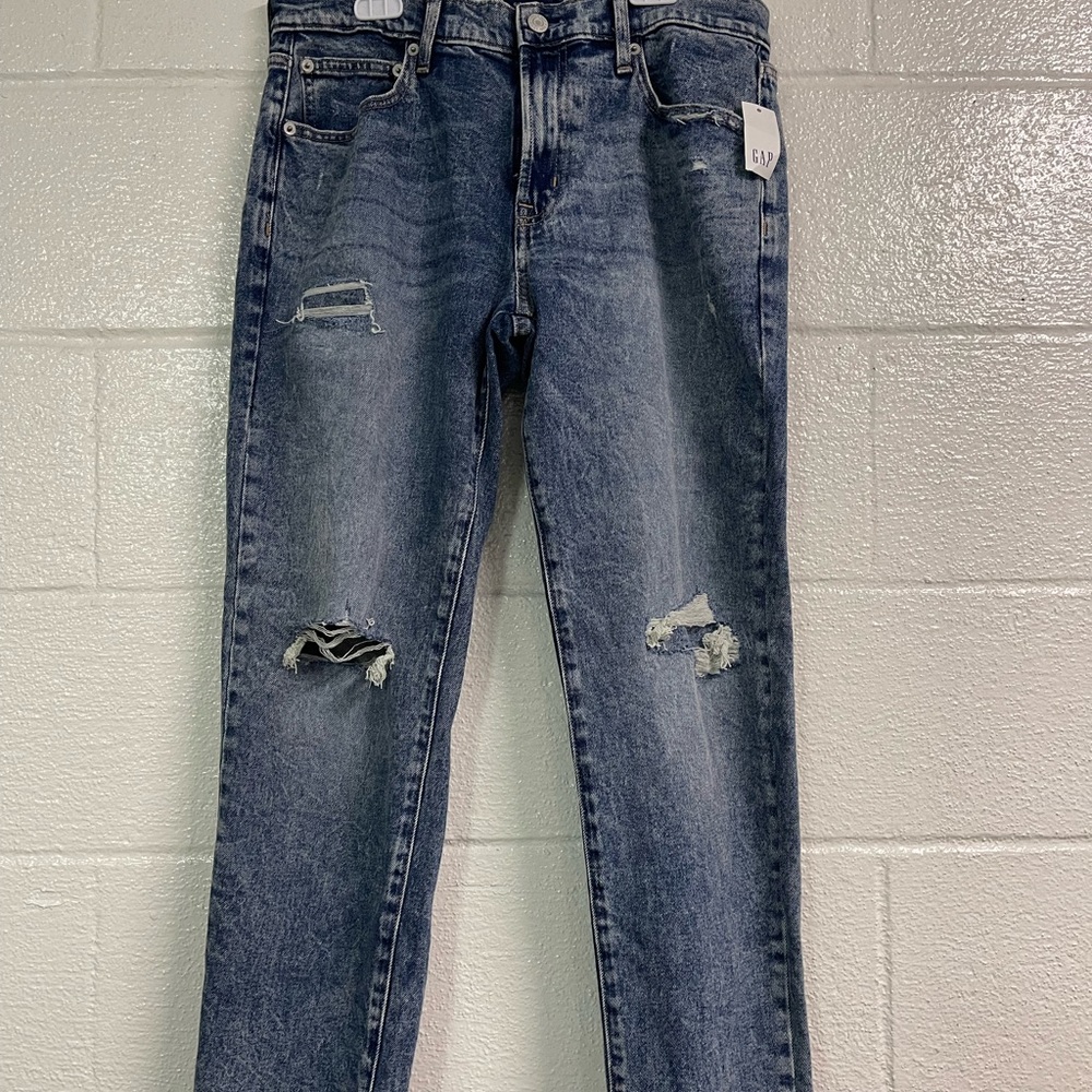 Gap girlfriend jeans NEW size 8/29 stretch mid rise
